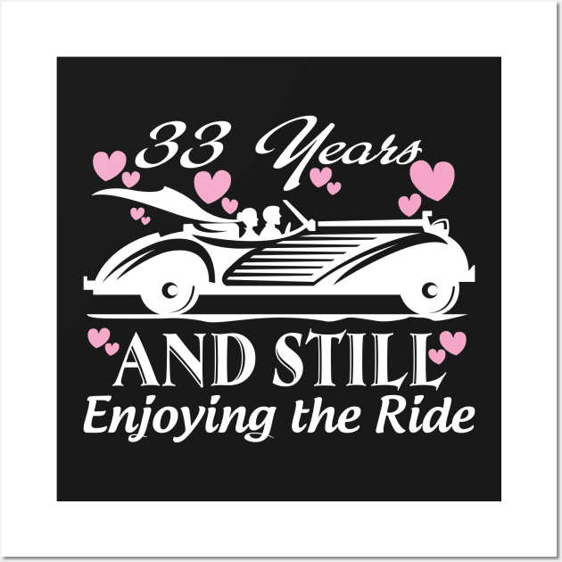 Anniversary Gift 33 years Wedding Marriage Wall Art by rigobertoterry